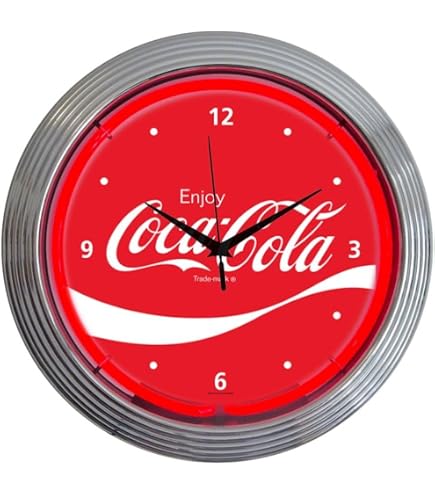 Amazon.com: Coca-Cola 1910 Classic Neon Clock : Home & Kitchen